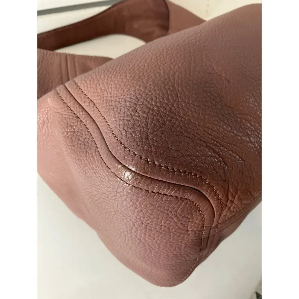 Michael Kors, large mauve leather shoulder bag